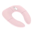 thumbnail image 2 of Asiento de inodoro plegable con anillo para orinal, funda para inodoro, almohadilla para viajes, para niñas pequeñas y niños Rosado, 2 of 7