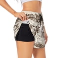thumbnail image 3 of Lsque Cows On The Farm Printed Women's Running Shorts with Liner Pockets,Elastic Quick Dry Workout Athletic Gym Yoga Shorts,Womens High Waist Shorts-, 3 of 9
