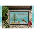 thumbnail image 3 of Carolines Treasures CK4489MAT Gold Finch Merry Christmas Door Mat Indoor Rug or Outdoor Welcome Mat 18x27 Doormat  27"L, 3 of 4