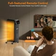 thumbnail image 3 of VECUKTY 1500W Oil Radiator Heater, Electric Oil Filled Space Heater Radiator with Remote Control,Safe Tip-Over Protection, 24h Timer Led Digital Display,Black, 3 of 13