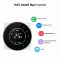 thumbnail image 4 of Contrôleur de Température à Contact Sec pour Chaudière à Gaz Programmable, Thermostat de Chauffage, Écran Tactile LCD avec Rétroéclairage, Commande Vocale Compatible avec Echo/ Maison/ifttt, 4 of 7