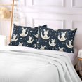 thumbnail image 5 of Cute Rabbit with Crown on Moon Plush Pillow Cases Queen Size Ultra Soft Warm Pillowcases with Zipper 20"x30", 5 of 9