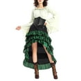 thumbnail image 6 of NMMUED 3 PCS Women Halloween Costumes Adult Halloween Outfits for Women Halloween Costumes Halloween Clothes for Women Victorian Dress for Women Halloween Gifts for Women Green L, 6 of 8