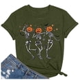 thumbnail image 4 of Womens Athletic Tops W Long Sleeve T Shirt Tee Workout Shirt Womens Summer Tops Running Shirts Layering Long Sleeve Women Tees Women Exercise Shirts Loose Fit Tee Green XXL, 4 of 4