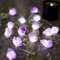 thumbnail image 4 of Natural Amethyst Crystal Color-Changing Fairy Lights, 10ft 30 LED with Remote Control. USB or Battery Operated, Decorative Geode String Lights for Bedroom, Christmas, and Spiritual Decor, 4 of 7