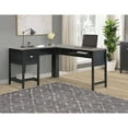 thumbnail image 2 of Saint Birch Ansel Wood Black Writing Desk, 2 of 5