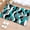 Aqua, variant on Aqua Stripe 2'x3' Washable Rug, Ombre Grey Moire Geometric Modern Abstract Non-Slip Soft Doormat Area Rugs for Entrance Bathroom Bedsides, Front Doormat Carpet for Kitchen Bedroom, Entryway Floor Mat