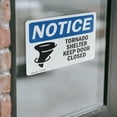 thumbnail image 4 of (2 Pack) Tornado Shelter Keep Door Closed Sign, 4 of 7