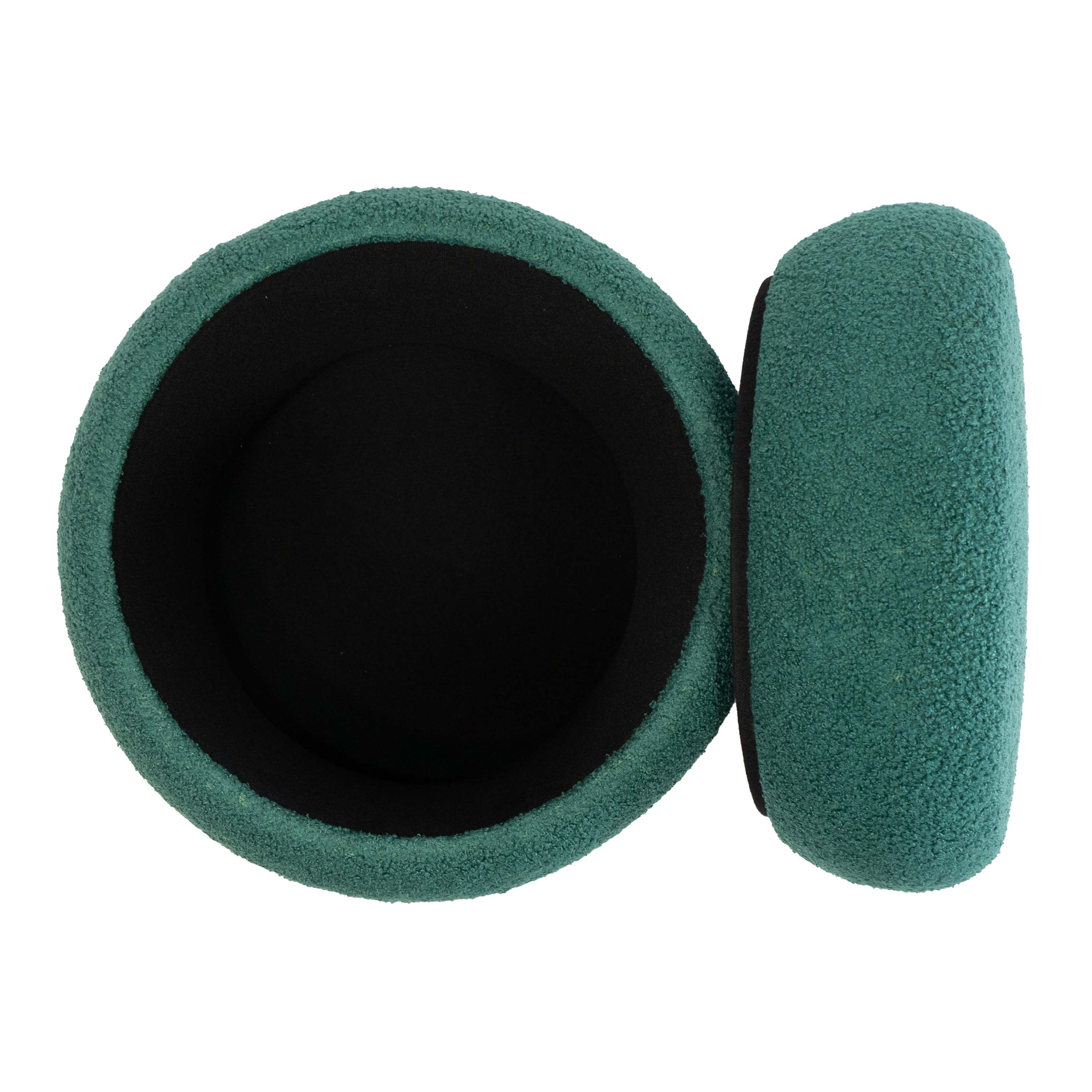 Mainstays Boucle Cloud Storage Ottoman, Green