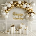 thumbnail image 5 of 92.91x27.95inch Metal Pergola Arch Wedding Ceremony Arch Archway Frame Backdrop Stand Garden Trellis, 5 of 9