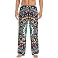 thumbnail image 1 of Balery Colorful With Blue Oriental Pantalones de pijama para hombre, pijama ultraligero, pantalón de descanso-XX-Large, 1 of 6