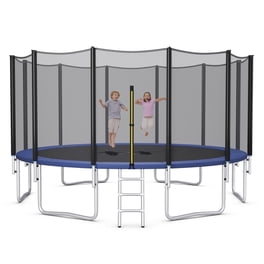 Couverture Tente Trampoline 10/12/14FT Pour 8 Poteaux - Protection Complète Anti-UV Et Imperméable, Auvent Trampoline Enfants