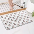 thumbnail image 4 of White Cow Happy Pattern Bathroom Rugs Mat,Non Slip Microfiber Bathroom Rug,Rubber Backing,Soft Bathroom Mats for Bathroom Floor,Tub and Shower,17x27in(43x68cm), 4 of 5