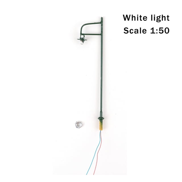 1:50/1:87 Single Head Model Lamps Railway Craftsmanship Model Train Layout Street Soft Warm White Lamp Crafts Light Decor for Miniature Sand Table Type 3