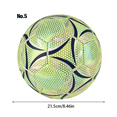 thumbnail image 2 of Outdoor Glow Reflective Football Soccer Ball Official No.5 Ball PU Match Training Football Futbol Topu for Adults, 2 of 8