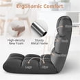 thumbnail image 6 of Alden Design Floor Folding Gaming Sofa with 14 Adjustable Positions, Gray, 6 of 10
