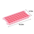 thumbnail image 3 of 36-Cube Ice Tray with Leakproof Lid - BPA-Free Plastic, One-Twist Release Ice Mold for Cocktails, Whiskey, Baby Food & Juice, Large Capacity, Dishwasher Safe, Freezer-Friendly Pink, 3 of 7
