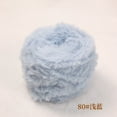 thumbnail image 1 of Zhuge Hilo de chenilla grueso para tejer voluminosos y esponjosos, hilo de chenilla suave y esponjoso, 100 g, azul claro, 1 of 4
