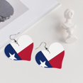 thumbnail image 5 of Heart Earrings Colorado Texas Flag Dangling Heart Drop Earrings For Women Love Dangle Earrings Gift, 5 of 6