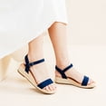 thumbnail image 5 of Women's Platform Wedge Heel Sandals - Buckle Ankle Strap, Open-Toe Comfortable Insole Lightweight Rubber Sole Casual Summer Sandals, 5 of 7