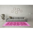thumbnail image 3 of Ahgly Company Indoor Round Oriental Pink Traditional Area Rugs, 3' Round, 3 of 4