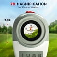 thumbnail image 2 of REDTIGER Laser Golf Range finder, 7X Magnification Clear View 1200 Yards Laser Hunting Rangefinder, Slope Measurement, Flag Pole Lockin, Short, Gray, 2 of 8