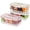 Multi, variant on 2Pack Chilled Condiment Caddy with 4 Containers 4 Lids Fruit Serving Tray Platter with Handle Portable Snackle Box Organizer Server with Ice Pack for Mimosa Bar Supplies,Salad,TacoParty Garnish,White