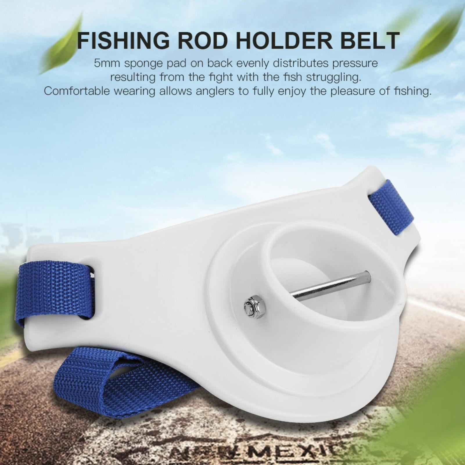 Adjustable Boat Rock Fishing Rod Pole Holder Waist Fighting Belt Fish Tackle Accessories