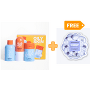 Bubble Skincare 3-Step Balancing Bundle, for Normal to Oily & Combo Skin, Everyday Care, Unisex, set of 3 &( 2 Pack Vitamasques Blueberry Oxygenating Bubble Face Mask Free)