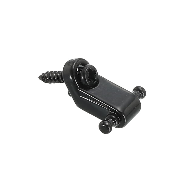 Unique Bargains Guitare Métal Rouleau String Arbre Retenue Cordes Guides Noir pour Guitare Électrique Basse avec Vis