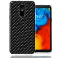 thumbnail image 1 of MUNDAZE For LG Stylo 4 Carbon Fiber Look Double Layer Phone Case Cover, 1 of 2