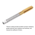 thumbnail image 4 of Unique Bargains M8 x 1.25 Left Hand Titanium Coated High Speed Steel Machine Straight Flute Tap, 4 of 6