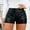 32-Black, variant on SELONE Womens/Juniors Black Leather Shorts High Waist Faux Leather Go Out Pants Short Length Slim Fashion Clothes Black XL