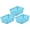 Blue, variant on YBM Home Small Plastic Storage Basket (12 Pack), White 6 L x 4.5 W x 2.25 H