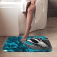 thumbnail image 4 of 1pc Raccoon Absorbent Non-Slip Bathroom Thickened Flannel Rug Decor,Soft,Quick Drying,Suitable For Indoor/outdoor Use,Bathrooms,Bedrooms,Kitchens,Terrace,Laundry Rooms,16"x24", 4 of 9