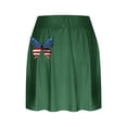thumbnail image 5 of QATAINLAV Plus Size 4th of July Skort, Women 2024 Summer Fake Two Piece Yoga Shorts American Flag Patriotic Tennis Skirts Deals of The Day Lightning Green M, 5 of 6