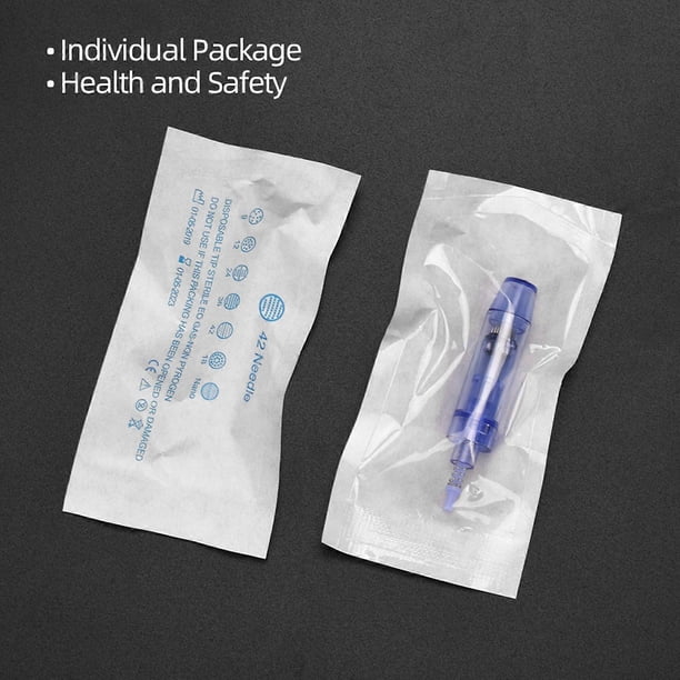 Lot de 10 cartouches remplaçables pour aiguilles Derma pour stylo de microneedling, cartouche 36 broches