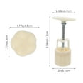 thumbnail image 4 of OULII 1 Set Fondant Cake Mould Embosser Food Grade ABS Assorted Color Baking Enthusiasts, 4 of 8