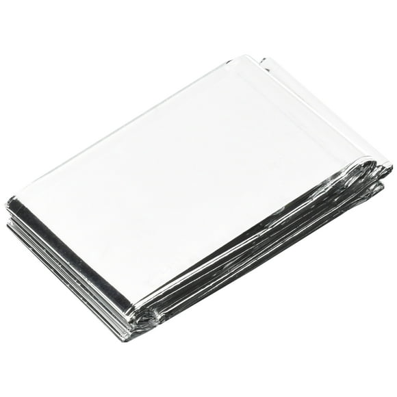 Mocase Outdoor Emergency Rescure Blanket Solar Thermal Space Mylar Blanket 5pcs Silver