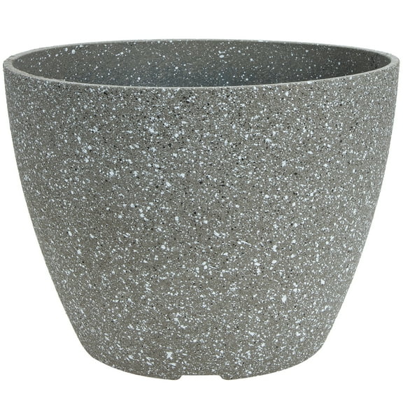 unbranded Ceramic Plant Pots Imitation Cement Flower Pot Succulent Planter 19.3x14cm Beige