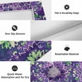 thumbnail image 6 of Purple Green Flowers Outdoor Rug for Patio/Deck/Porch, Non-Slip Large Area Rug 3 x 5 Ft, Watercolor Vintage Botanical Indoor Outdoor Rugs Washable Area Rugs, Reversible Camping Rug Carpet Runner, 6 of 8