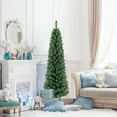 thumbnail image 4 of Árbol de Navidad artificial forma de lápiz 150 cm 295 puntas de ramas Costway, 4 of 5