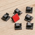 thumbnail image 4 of 100 Uds.Clips adhesivos para cables, clips autoadhesivos para cables, gestión de cables, abrazaderas de soporte para cables, soporte para bridas de ca Negro Soledad clips adhesivos para cables, 4 of 9