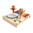 thumbnail image 2 of Tambor de madera para niños, instrumento musical, juguete educativo sensorial para niños pequeños Estilo A, 2 of 9
