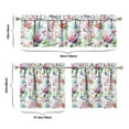 thumbnail image 6 of Vintage Rustic Bloom Curtains 24 Inch - 3 Panel Country Bohemian Set with Wildflowers, Rod Pocket, 6 of 6