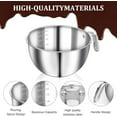 thumbnail image 5 of 304 Stainless Steel Double Boiler Set - 2.6QT Melting Bowl with Scale and Handle - 4.2QT Dual-Handle Pot - Stackable Water Bath Melting Pot Set for Butter, Chocolate, Wax, Sugar, Candle, 5 of 7