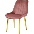 thumbnail image 3 of Set 2 Sillas Comedor Tapizadas Terciopelo Elegantes, 3 of 5