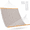 Beige White Stripes, variant on Double 2 Person Blue Stripes Hammock with Spreader Bar, Outdoor Patio Poolside Beach Use