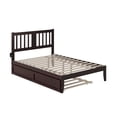 thumbnail image 4 of AFI Tahoe 14" Full Wood Platform Bed Frame with Twin Trundle, Espresso, 4 of 8