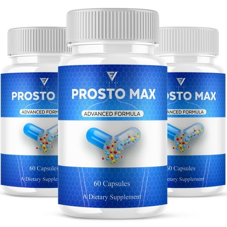 (3 Pack) Prosto Max Prostate Capsules, ProstoMax Overall Health Advanced Formula (180 Capsules)